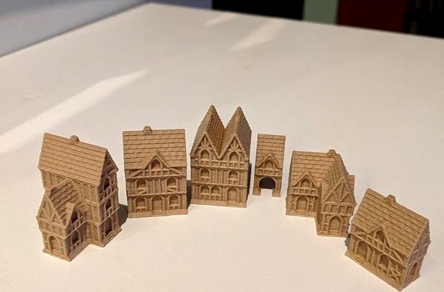 Wee Burgh Medieval Town or City (timber set01) by Whystler