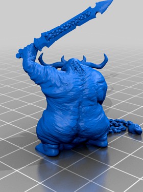 Warmaster 10mm Greater Demon of Plagues Very Dirty One by 3dPrintedGamer