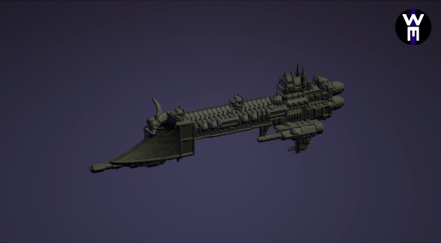 Imperial Navy Sepulchral Class Destroyer by Wakelessrex