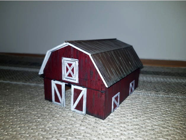 Wargame: Barn with moveable doors by Ephiriel