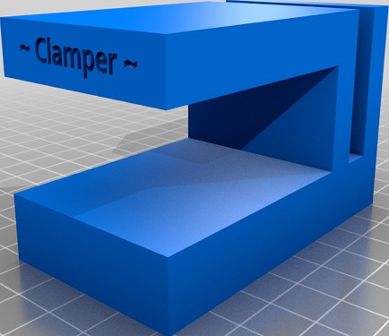 Clamper for the Desk Modesty (UPLIFT Desk) v2.0 by ortizimo