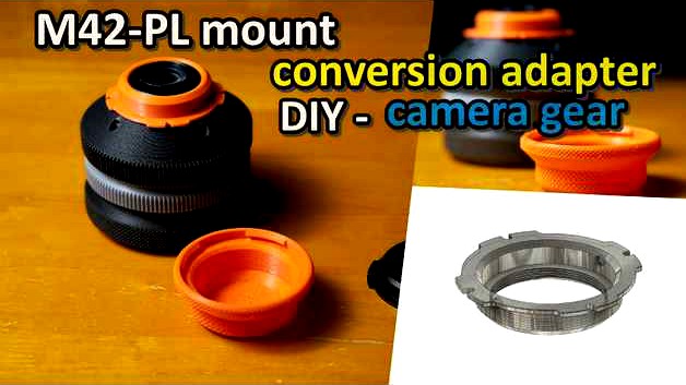 M42-PL mount conversion adapter & Rear cap by DoNotLeaN