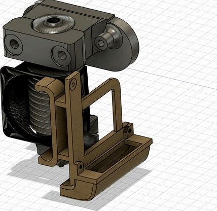 Mount 4010 fan for e3d V6 by houcemben