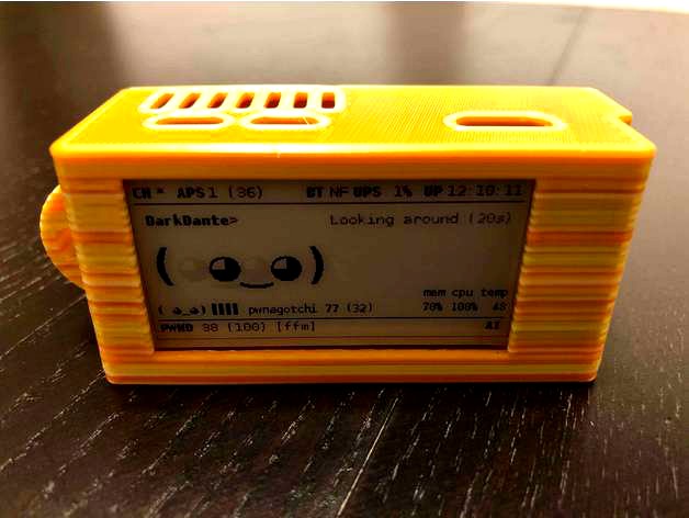 Pwnagotchi Case (Waveshare 2.13, ups-lite, raspberry pi zero w) Non Slim by TheWoollyBully