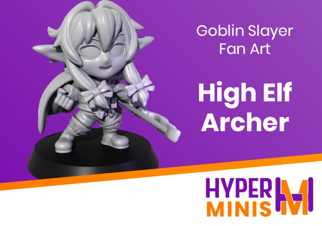 Chibi High Elf Archer by HyperMiniatures