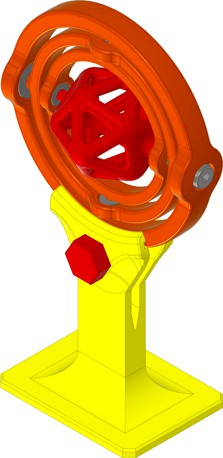 Isocahedron in a Cardanic Suspension by kurbel_welle