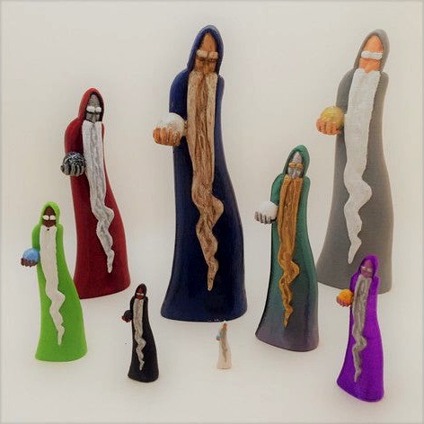 Willowy Wizard Wood Carving by MerganMcFergan