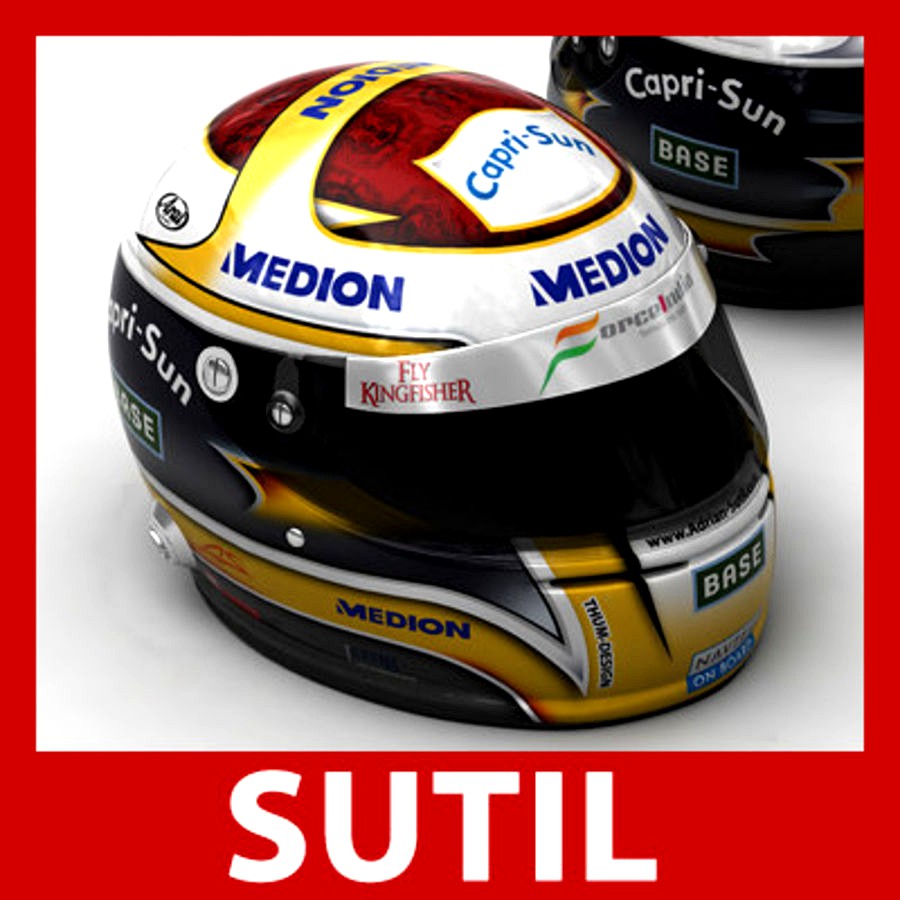 Helmet F1 2009 Adrian Sutil
