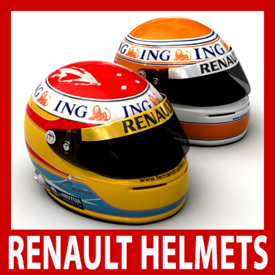 Helmet F1 2009 Fernando Alonso and Nelson Piquet