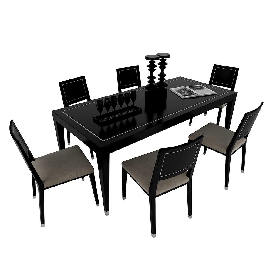 Dining Table Chair Set Orsi Decontemporary