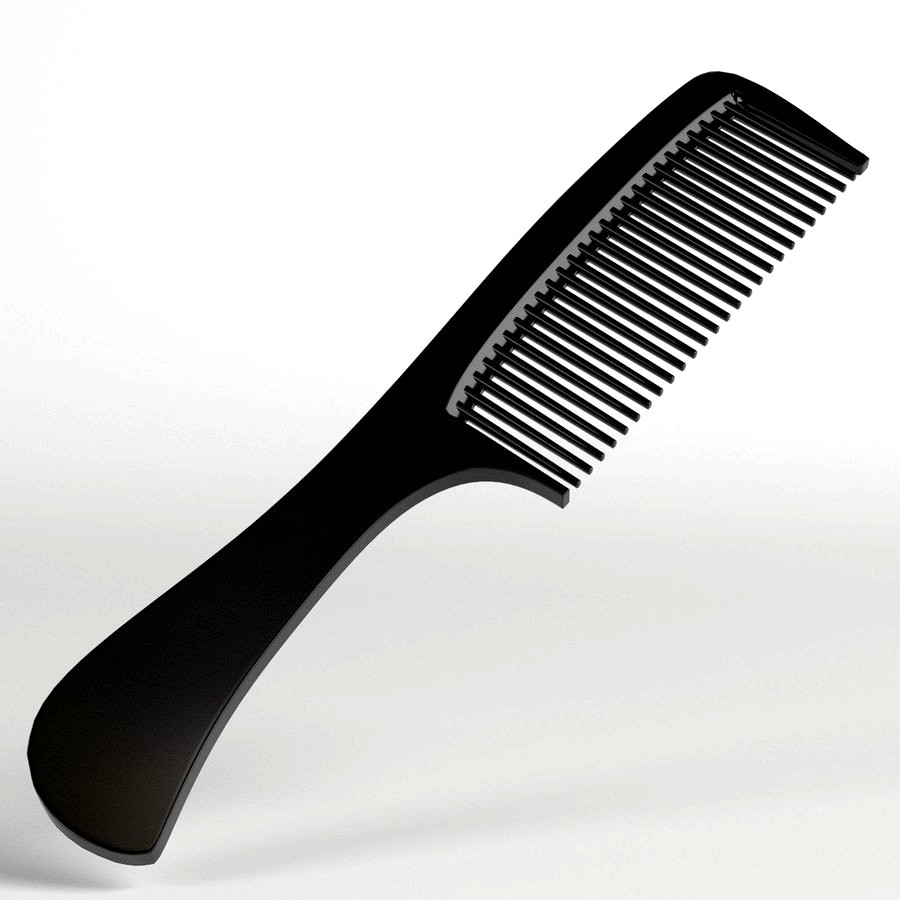 Hair comb with handle