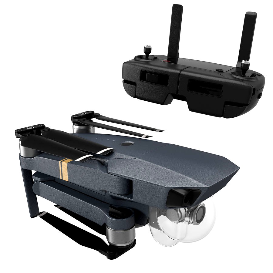 DJI Mavic Pro Quadcopter Folded 3D Model