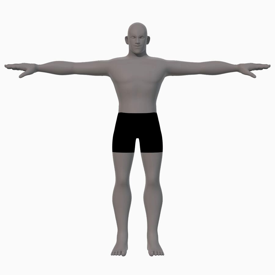 Base mesh man character V21
