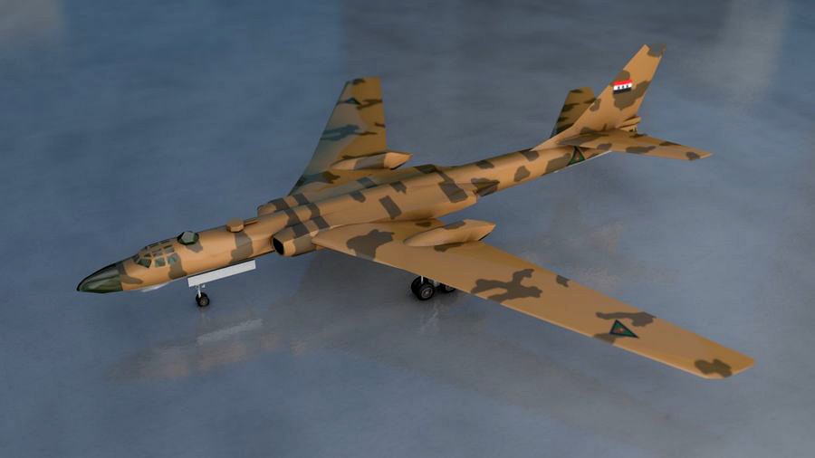 Badger Militay Airplane Low Poly