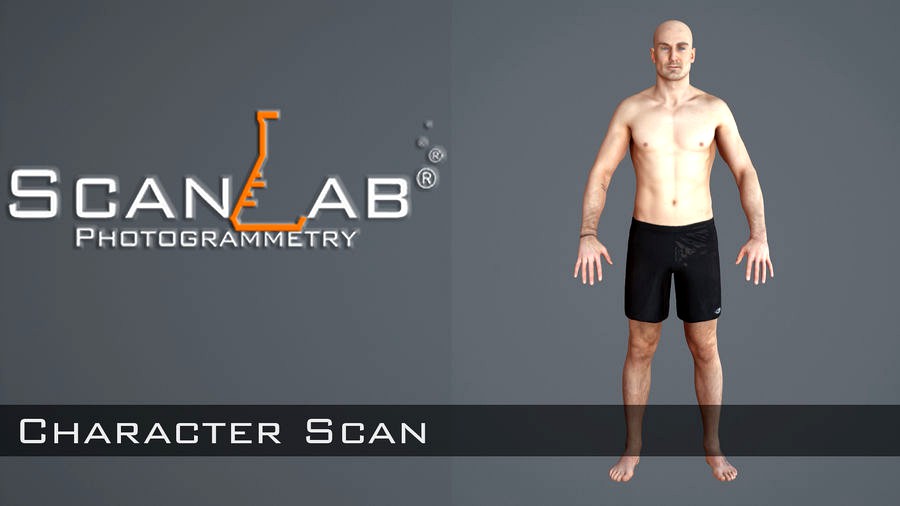 Realistic Human Man Scan and Rig - 134MBody 2048