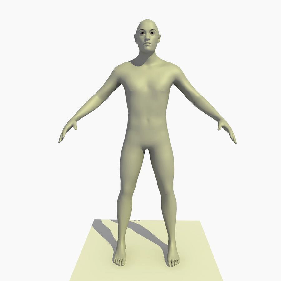 Version 6 Rigged 25 Year Old European Male Base Mesh