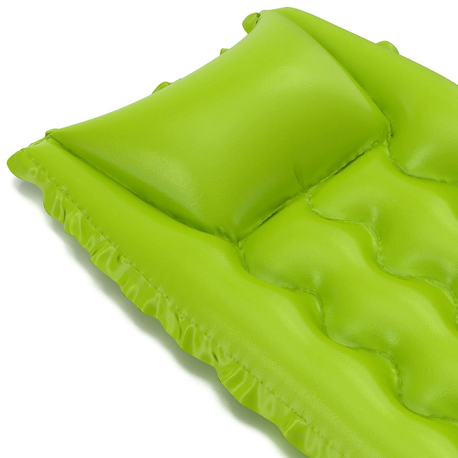 Inflatable Air Mattress 2 Green 3D Model