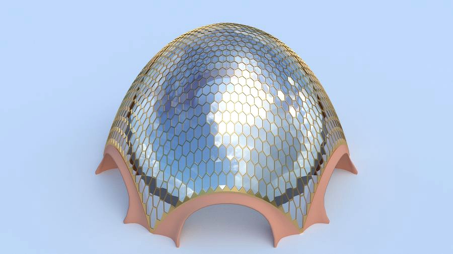 Hexagon egg dome