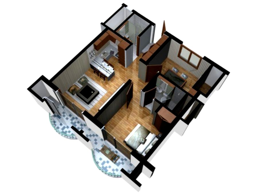 3D Floor Plan Doll House View 05