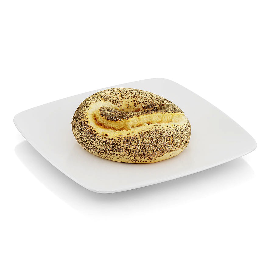 Bagel with poppy seeds