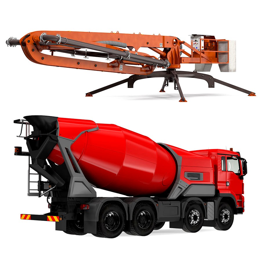 Mixer Truck and Concrete Boom Pump Machine Collection