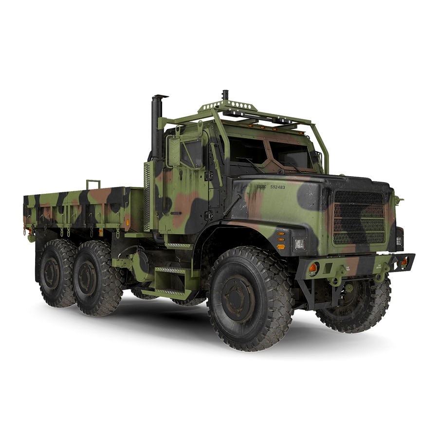 Military Medium Cargo Truck 6x6 Dusty