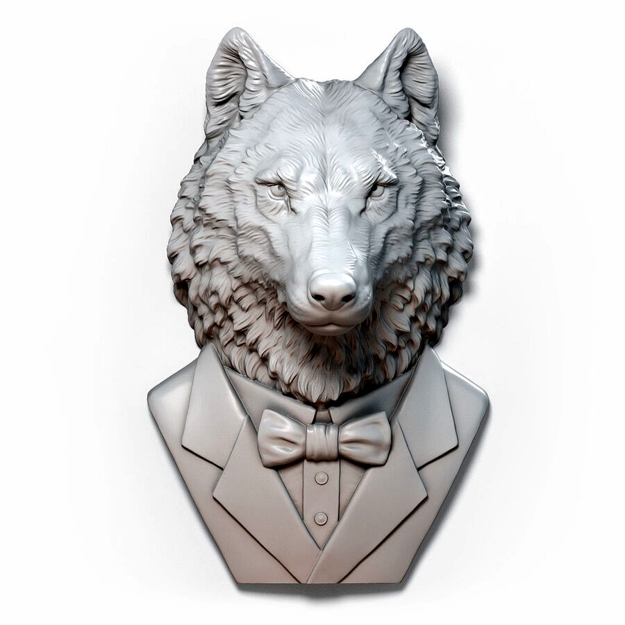 Wolf Gentleman Portrait