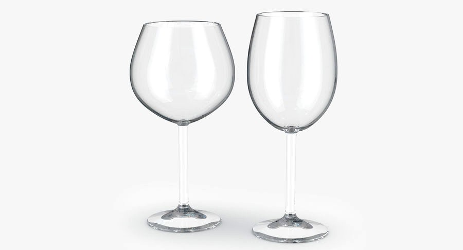 Red and White Wine Glass