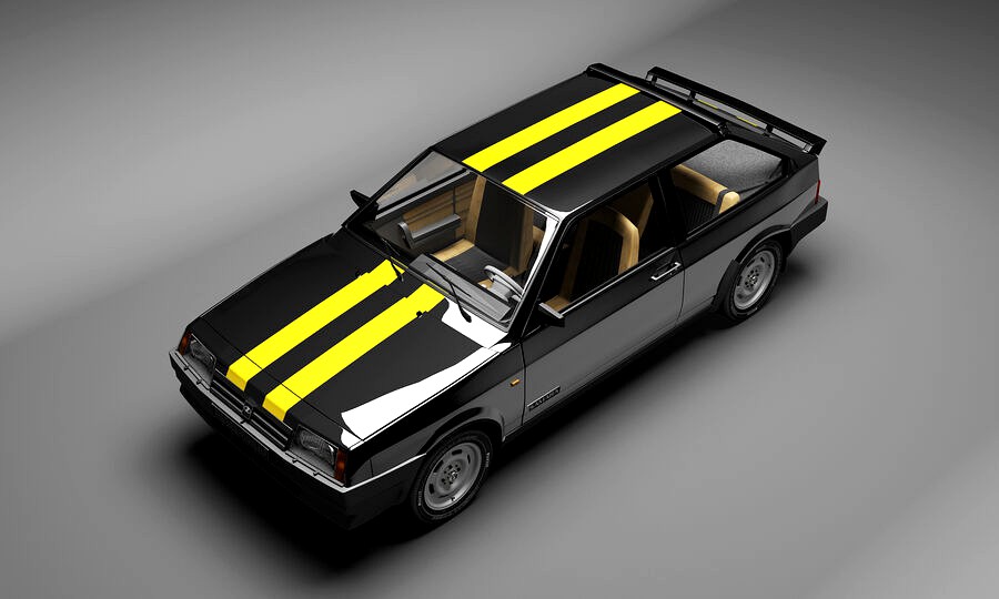 VAZ-2108 Low poly car 3D Model in Compact Cars 3DExport