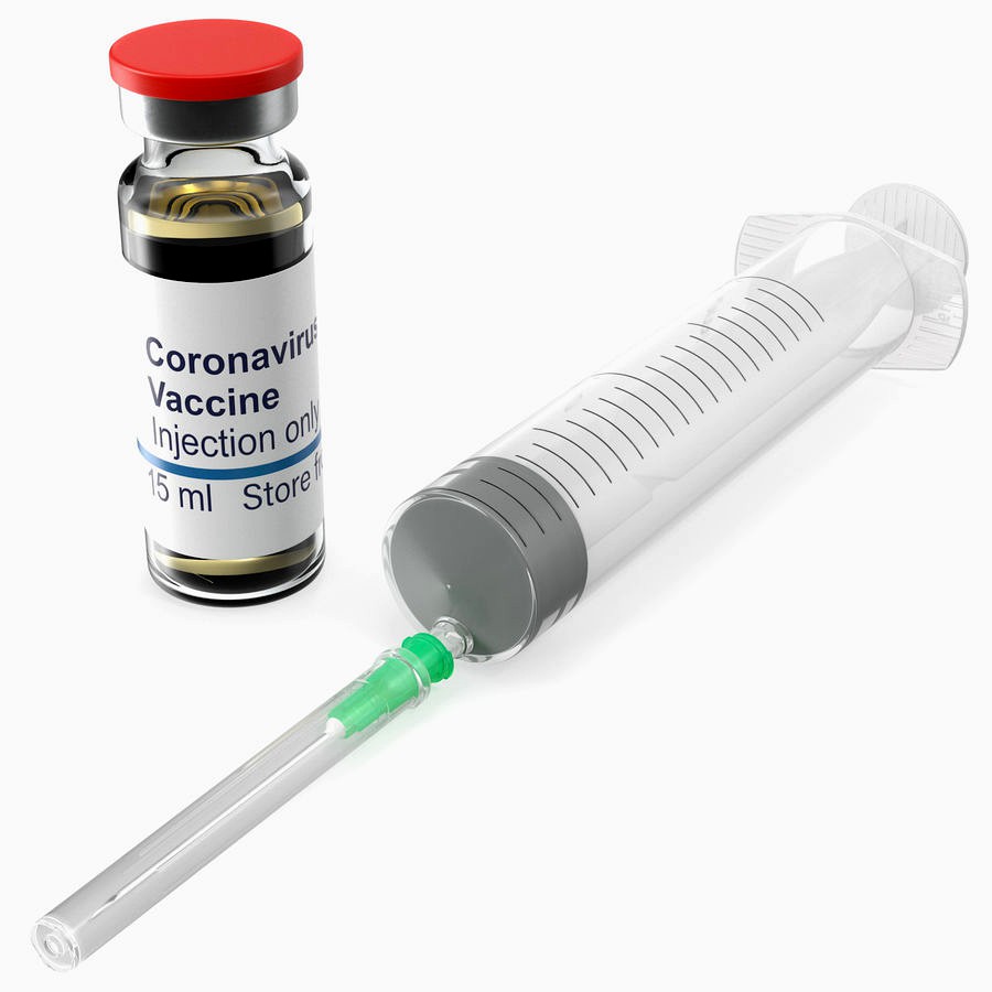 Syringe with Coronavirus Vaccine