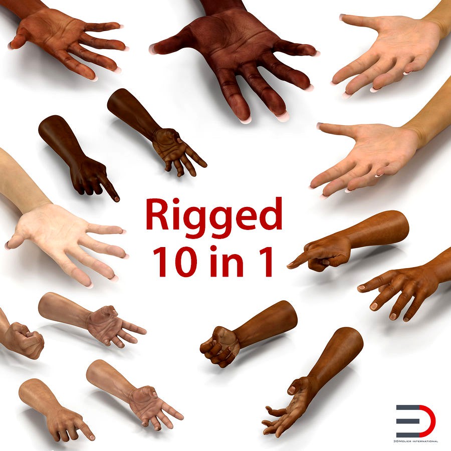 Rigged Hands Collection
