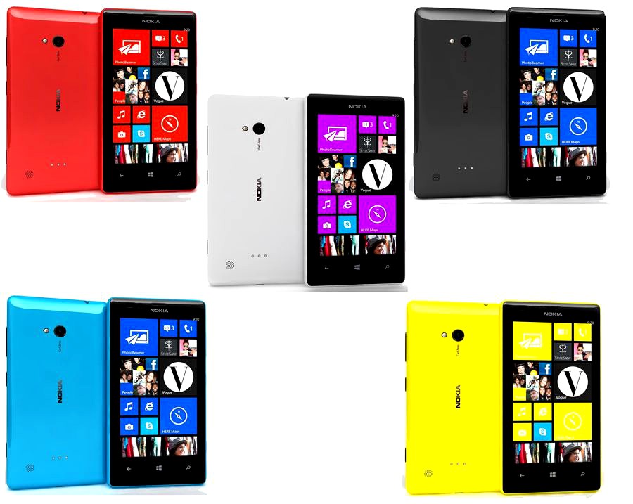 Nokia Lumia 720 All Colurs