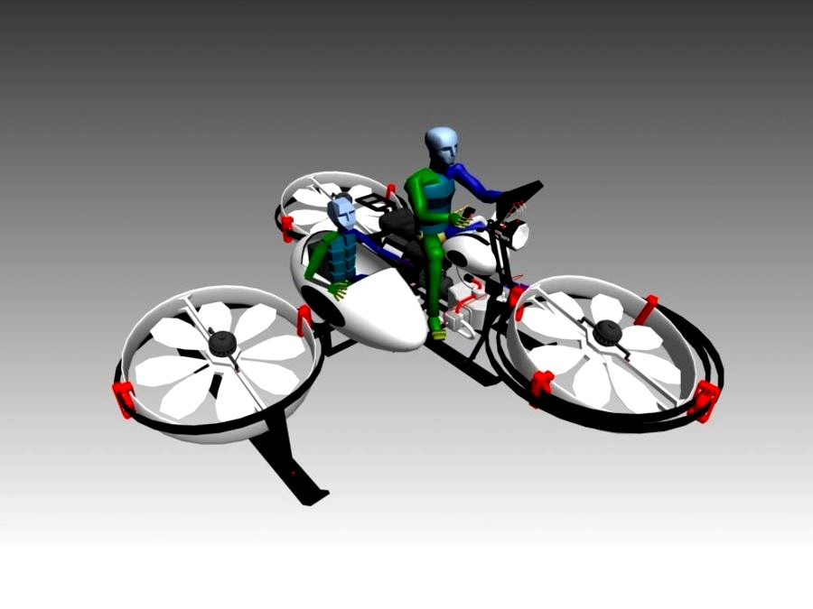Hoverbike With Side Car
