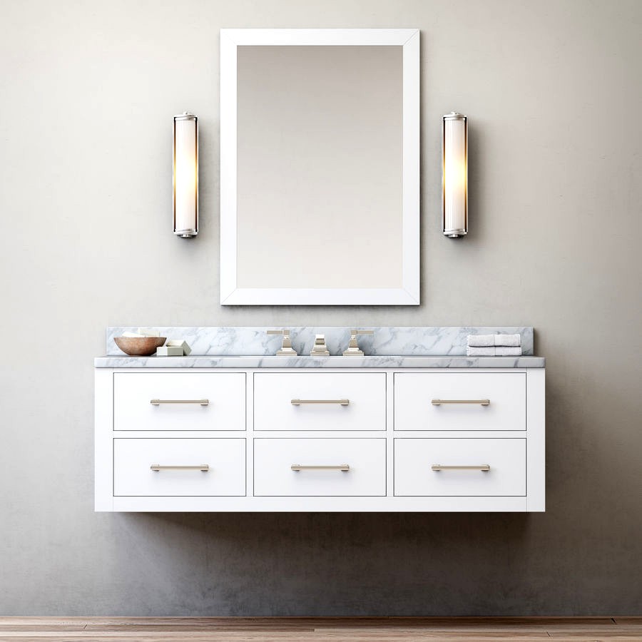 RH Hutton single extra-wide floating vanity