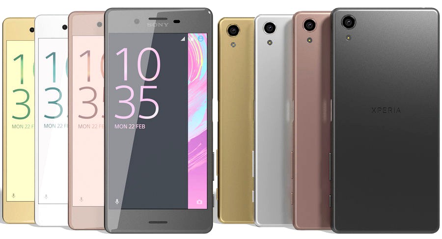 Sony Xperia X All Colors