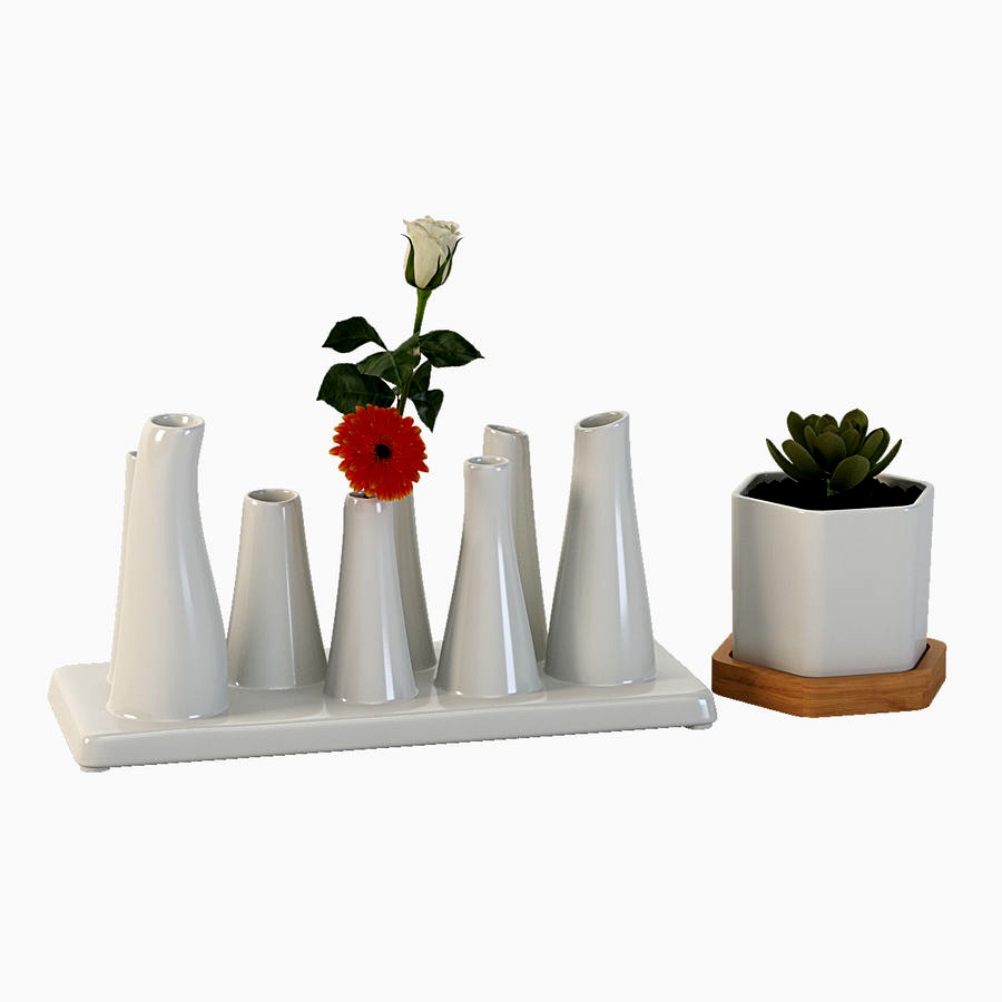 Trendy Ceramic Flower Vase for Table Top Centerpiece Decoration Collection