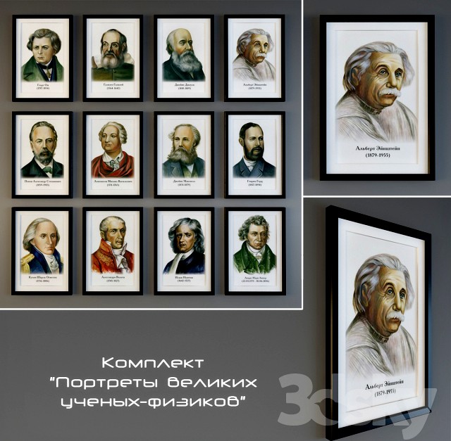 Portraits of great physicists