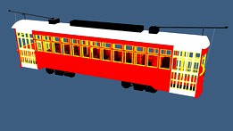 NEW ORLEANS TRAM (STREETCARS 1914)  SERIES 400-429