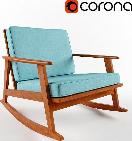 Mid Century Rocking Chair