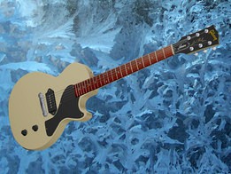 1958 Gibson Les Paul Junior (TV White) - AutoCAD 2008
