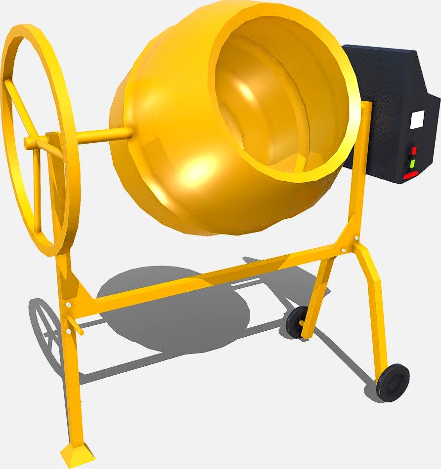 Cement Mixer 3d model