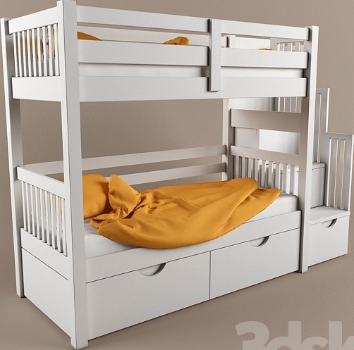 two bunk bed