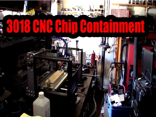 3018 CNC Front Chip Containment System with LED  by Fintech