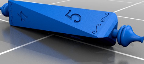 6 sided scroll dice by Aceassin
