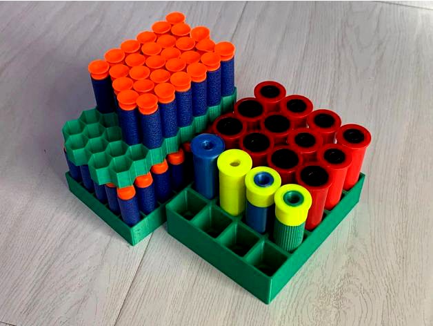 Nerf/Foam Dart Storage Box + UDL XM1014 Shell Storage BOX by Adiyahu