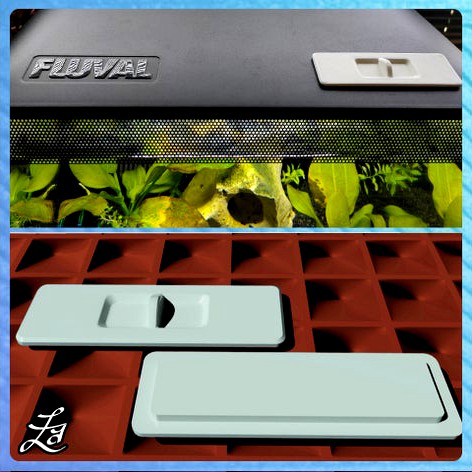 Fluval Flex 34L - Feeding Hole Cover by Evian_Arts