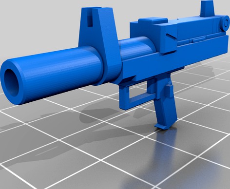MHW01-3-GM Assault Beam handgun with silencer III 3D print file by ilovegmrgm79