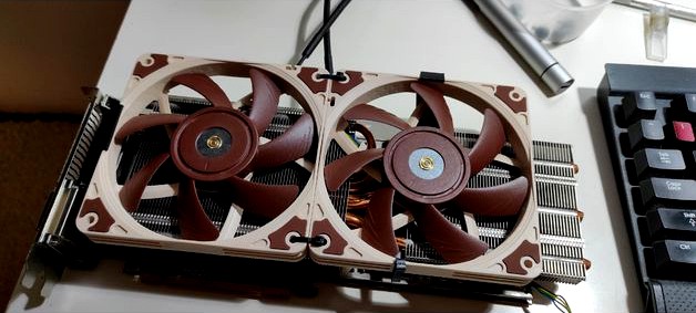 AMD R9 290X TRI-X NOCTUA NF-A12X15 Bracket Mount Holder by MOTIVECODEX
