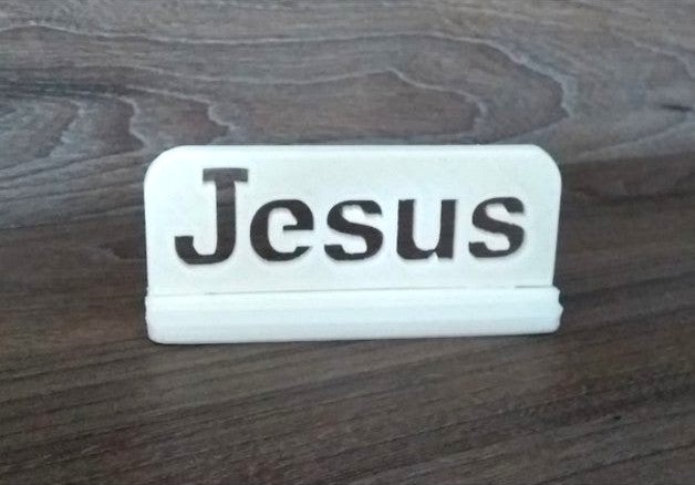 Jesus Nameplate by cmacarval
