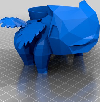 Ivysaur plant holder by Bypepith